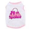 Spoiled Pattern Style Cotton Vest for Dogs (XS-S,  Pink)