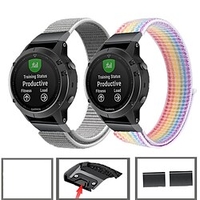 Sport Nylon Watch Band Wrist Strap For Garmin Fenix 7/6/5/5 Plus /Forerunner 945/935/745 / Approach S62 / Quatix 5/Vivoactive 4/Venu 2 22mm Quick Release Wristband miniinthebox