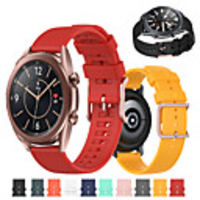Sport Silicone Watch Band for Samsung Galaxy Watch 3 45mm 41mm / Galaxy Watch 42mm 46mm / Active 2 40mm 44mm / Gear S3 Classic Frontier / Gear Sport / S2 Classic Replaceable Bracelet Wrist Strap