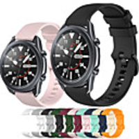 Sport Silicone Watch Band for Samsung Galaxy Watch 3 45mm 41mm / Galaxy Watch 46mm 42mm / Active 2 40mm 44mm / Gear S3 Classic Frontier / Gear Sport / S2 Classic / Replaceable Bracelet Wrist Strap