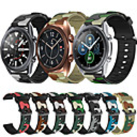 Sport Silicone Watch Band for Samsung Galaxy Watch 3 45mm 41mm / Galaxy Watch 46mm 42mm / Active 2 40mm 44mm / S3 Classic Frontier / Gear Sport / S2 Classic Replaceable Bracelet Wrist Strap Wristband