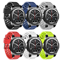 Sport Silicone Watch Band For Samsung Galaxy Watch 46mm / 42mm / Gear S3 Classic / Frontier / Galaxy Watch Active 2 40mm/44mm / Gear S2 Classic / Gear Sport Replaceable Bracelet Wrist Strap Wristband miniinthebox