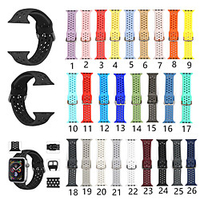 Sport Silicone Watchband Replacement Bracelet Strap for Apple watch 4 44/40mm Compatible for iWatch series 3/2/1 42/38mm band miniinthebox