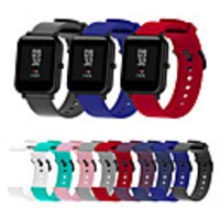 Sport Solid color Silicone Wrist Watch Band for Xiaomi Huami Amazfit Bip Younth Watch