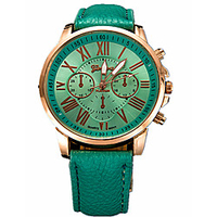 Sport Watch Dress Watch Analog Quartz Casual Fake Three Eyes Six Needles / One Year / Stainless Steel / Leather miniinthebox