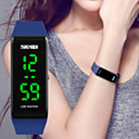 Sport Watch Square Watch Digital Ladies Calendar / date / day Digital Sapphire Black Red / Two Years / Silicone / Maxell2025 / Two Years