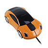 Sports Car Style USB Optical Wired Mouse (Orange)
