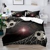 Sports Football Duvet Cover Set Baseball Football flame 2/3 Piece football print hotel bedding sets comforter cover Bedding Set with 1 or 2 Pillowcase(Single Twin only 1pcs) miniinthebox