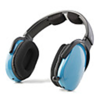 Sports MP3 Player Stereo Headphones FM Radio (Blue)