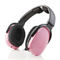 Sports MP3 Player Stereo Headphones FM Radio (Pink)