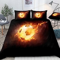 Sports Series 3-Piece Duvet Cover Set Hotel Bedding Sets Comforter Cover with Soft Lightweight Microfiber,  Include 1 Duvet Cover,  2 Pillowcases (1 Pillowcase for Twin/Single) miniinthebox