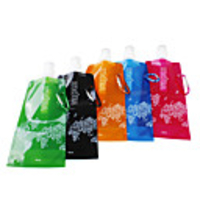 Sports Travel Portable Folding Collapsible Water Bag Kettle Bottle (5 Pcs Pack)