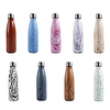 Sports Water Bottle 500 ml Stainless steel Insulated Durable Ultra Light (UL) for Cycling / Bike Camping Camping / Hiking / Caving Rose Red Black / White BrownGray White Sky Blue