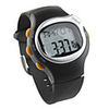 Sporty Water Resistant Time Display Watch with LED Backlight (Black))