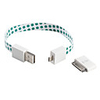 Spots Pattern USB to 30 Pin and Micro USB Cable for iPhone and CellPhones
