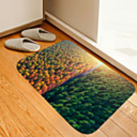 Spring and Autumn Forest Digital Printing Floor Mat Modern Bath Mats Nonwoven Memory Foam Novelty Bathroom
