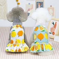 Spring and Summer New Pet Dog Clothes Lemon Skirt Teddy Bear Puppy Summer Thin Section miniinthebox