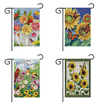 Spring Garden Flag Double Sided Outdoor Holidays Yard Flag Holidays Vertical Flags miniinthebox