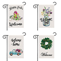 Spring Garden Flag Double Sided Outdoor Holidays Yard Flag Holidays Vertical Flags miniinthebox