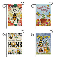 Spring Garden Flag Double Sided Outdoor Holidays Yard Flag Holidays Vertical Flags miniinthebox
