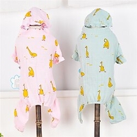 Spring New Dog Clothes Cotton Gauze Hats Home Clothes Teddy Small Dogs Pets Four-legged Pajamas miniinthebox