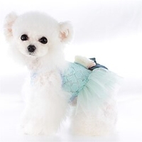 Spring New Lollipop Dog Clothes Summer Thin Pet Lace Love Fluffy miniinthebox