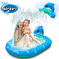 Sprinkler for Kids,  Swimming Pool for Kids,  Toddler Pool,  Inflatable Sprinkles Pool Kids Splash Pad,  Kiddie Pool for Outside Splash Play Mat Outdoor Water Activities for Kids 3,  4,  5,  6,  7 Years Old miniinthebox