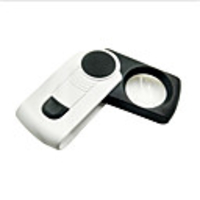 Square LED lamp 8x portable reading magnifier