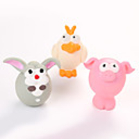 Squeaking Toy Dog Chew Toys Interactive Toy Dog Cat Pet Toy 1pc Animal Pet Friendly Rubber Gift