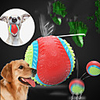 Squeaking Toy Dog Chew Toys Interactive Toy Dog Cat Pet Toy 1pc Ball Pet Friendly Rubber Gift