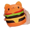 Squishy Squishies Squishy Toy Squeeze Toy / Sensory Toy Jumbo Squishies 1 pcs Cat Hamburger Stress and Anxiety Relief Super Soft Slow Rising For Kid