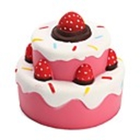 Squishy Squishies Squishy Toy Squeeze Toy / Sensory Toy Jumbo Squishies FoodDrink Strawberry Cake Animal Stress and Anxiety Relief Novelty Super Soft Slow Rising For Kid