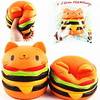 Squishy Squishies Squishy Toy Squeeze Toy / Sensory Toy Jumbo Squishies Stress Reliever Cat Hamburger Animal Stress and Anxiety Relief Novelty Super Soft Slow Rising For Kid