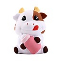 Squishy Squishies Squishy Toy Squeeze Toy / Sensory Toy Jumbo Squishies Stress Reliever Cow Stress and Anxiety Relief Super Soft Slow Rising Poly urethane For Kid