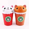 Squishy Squishies Squishy Toy Squeeze Toy / Sensory Toy Jumbo Squishies Stress Reliever FoodDrink Cat Coffee Cup Animal Stress and Anxiety Relief Novelty Super Soft Slow Rising For Kid