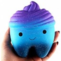 Squishy Squishies Squishy Toy Squeeze Toy / Sensory Toy Jumbo Squishies Stress Reliever Fruit Teeth Cake Stress and Anxiety Relief Super Soft Slow Rising Poly urethane For Kid