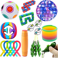 Squishy Toy Sensory Fidget Toy Stress Reliever 19 pcs Mini Creative Stress and Anxiety Relief Decompression Toys Slow Rising Plastic amp;amp; Metal For Kid
