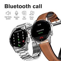 Stainless Long Battery-life Smartwatch Support Bluetooth Call/Heart Rate/Blood Pressure Measure,  Sports Tracker for Android/IOS Phones
