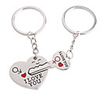 Stainless Lovers keychains (Hearts / 2-Piece Set)