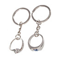 Stainless Lovers keychains (Rings / 2-Piece Set)