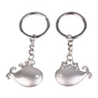 Stainless Lovers keychains(Dolphins/ 2-Piece Set)