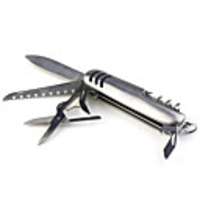 Stainless Multifunction Tool Swiss Style Silvery Knife