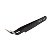 Stainless Precision Anti-Static Tweezers - 11cm/Tilted Pointy Tip