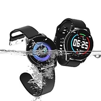 Stainless Smartwatch for Android/IOS Phones,  Sports Tracker Support Heart Rate/Blood Pressure Measure