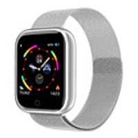 Stainless Smartwatch for Apple/Android/Samsung Phones,  Sports Tracker Support Heart Rate/Blood Pressure Measure