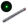 Stainless Steel 200mW Green Laser Pointer Pen (2 AAA)