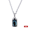 Stainless Steel Blue Crystal USB2.0 Flash Drive Necklace (8GB)