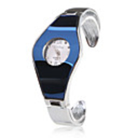 Stainless Steel Bracelet Band Wrist Watch - Black