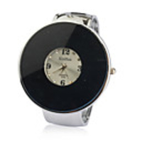 Stainless Steel Bracelet Band Wrist Watch - Black