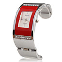 Stainless Steel Bracelet Band Wrist Watch - White